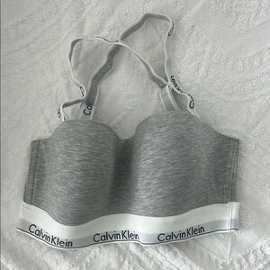 Calvin Klein Gray T-Shirt Bra with Molded Cups